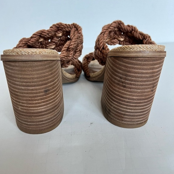 NEW! DV Dolce Vita Womens Roulette Braided Raffia Block Heel Sandals - Picture 7 of 12